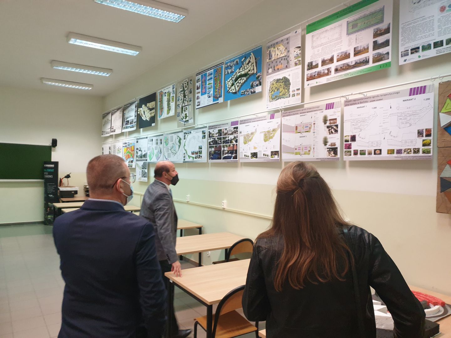 Oglądanie projektów wykonanych przez studentów kierunku architektura krajobrazu